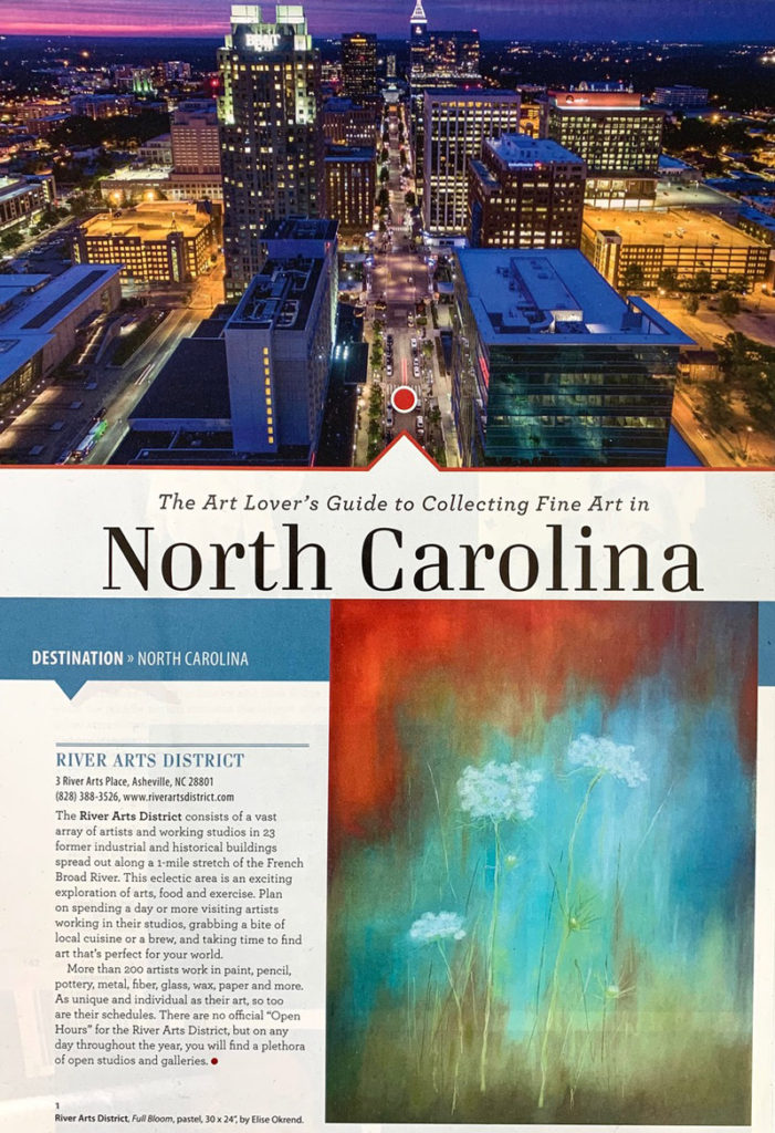 American Art magazine page featuring work by Elise Okren